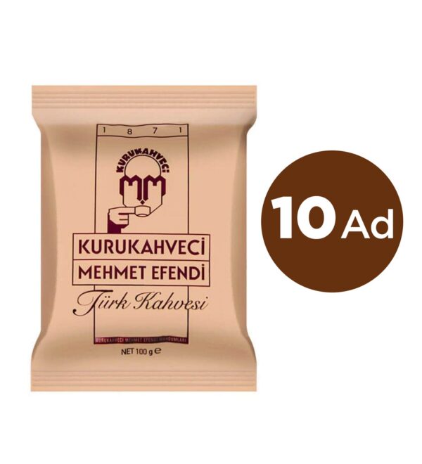 Kurukahveci Mehmet Efendi Türk Kahvesi 10'lu Paket